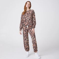 Animal Camo Elastic Vintage Sweats | MONROW