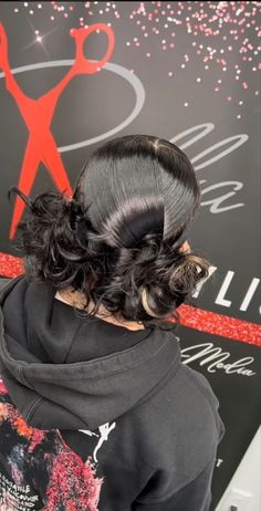 Medium Length Hair Styles Birthday, Media Day Hairstyles, Natural Hairstyles With Rubber Bands, Freaaakkyyyy Mood, Insta Baddie Hairstyles, Boujee Hairstyles, Unique Black Hairstyles, Blow Dried Hairstyles Black Women, Ponytail With Weave