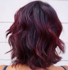 Reddish Hair Color, Plum Burgundy Hair, Dark Burgundy Hair, Reddish Hair, Hair Color Plum