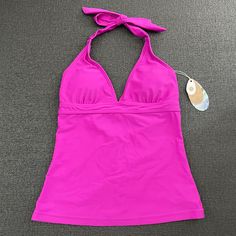 Prana Lahari Tankini Top With Tie Halter Removable Modesty Cups Approximate Measurement Taken Flat: Chest 12”, Bottom 16” Strappy Swimwear, Board Shorts Women, Halter Top Tankini, Halter Tankini, Swimming Swimsuit, Swimming Bathing Suits, Swim Tankini, Swimsuits Halter, Tankini Swim Tops