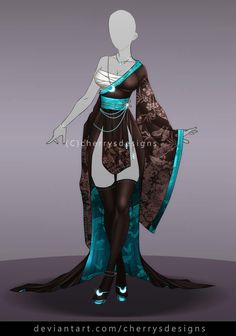 ArtStation - Kimono Designs Fashion Design Inspiration, Kimono Design