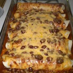 a casserole dish with meat and cheese on it, ready to be eaten