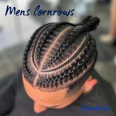 Mens Cornrows, Cornrow Styles For Men, Hair Twists Black