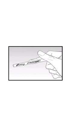 a hand holding a pen with the word go ahead written in black and white on it