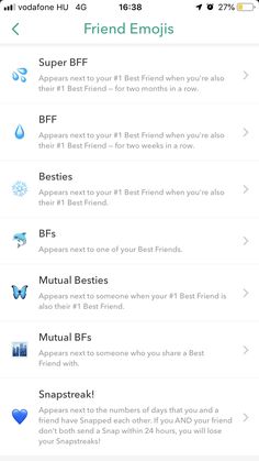 the best friend app for iphone is open and showing friends'names on their screens