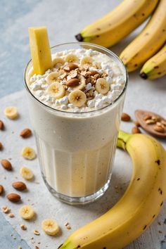 A photo of a  Banana Cream Cottage Cheese Smoothie which is a type of cottage cheese smoothies Chai Smoothie Recipes, Cottage Cheese Smoothie Recipes, Cottage Cheese Smoothie, Cottage Cheese Snack, Vanilla Smoothie, Pumpkin Pie Smoothie, Pumpkin Smoothie, Protein Shake Smoothie, Smoothie Recipes Healthy Breakfast