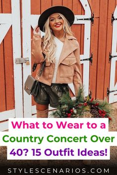 Step out in style with these 15 outfit ideas perfect for a country concert over 40. Pair timeless plaid shirts with jeans and cowboy boots or opt for flowy dresses with statement belts and denim jackets. These looks balance comfort and country charm, helping you shine at any event! #CountryConcertStyle #Over40Fashion #ConcertOutfits #ChicAndCountry Shirts With Jeans, Jeans And Cowboy Boots, Statement Belts, Flowy Tunic, Country Concert Outfit, Plaid Shirts