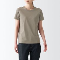 Brand: Muji Size: L Condition: Brand New With Tags Material: 100% Cotton Plain Brown Cotton T-shirt, Brown Cotton T-shirt, Neutral Cotton Casual T-shirt, Casual Cotton T-shirt In Neutral Color, Casual Neutral Cotton T-shirt, Khaki Crew Neck T-shirt, Beige Plain T-shirt With Relaxed Fit, Neutral Relaxed Fit Crew Neck T-shirt, Beige Relaxed Fit Plain Top