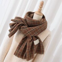 Long rectangular plaid scarf in cozy plaid colors to go with all your autumnal looks. 75" length x 26" width Autumn Scarf, Fall Plaid, Fall Scarves, Fringe Scarf, Scarf Gift, Fashion Board, Cozy Fall, Style Board, Scarf Styles