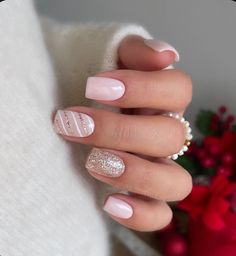 Nagellack Trends, Nails Yellow, Subtle Nails, Simple Gel Nails, Christmas Nails Acrylic, Pink Ivory