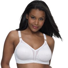 Crafted from a 4-way stretch fabric, this elegant Playtex wireless bra offers sensational support and effortlessly molds to your shape for a perfect customized fit. Click on this INTIMATES & SLEEPWEAR Guide to find the perfect fit and more!Product Features 4-way TruSUPPORT® system provides higher sides for coverage, fuller cups for natural shaping, wider straps for all-day ease, and a smoother back for enhanced stability Molds to your shape for a customized fit Softly seamed wireless cups offer Playtex Bras, Soft Cup, Wireless Bra, 4 Way Stretch Fabric, Womens Bras, Feminine Look, Full Figured, Wide Straps, Street Style Women