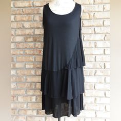 Umgee Nwt Black Cotton Blend Sleeveless Tiered Boho Dress. Size Large. Approximate Measurements: Armpit To Armpit 18", Waist 20", Hips 22", Total Length 37". Bin 2410 Acid Wash Dress, Cold Shoulder Shift Dress, Cream Color Dress, Bathing Suit Dress, Corduroy Overall Dress, Snake Skin Dress, Umgee Dress, Midi Shift Dress, Overall Dress