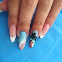 Easter Nails 2023, Nail Ideas For 2023, Nails 2023 Gel, Sea Nail Art, Spring Nails Art, Boring Nails, Spring Nail Ideas, Beach Nail Art