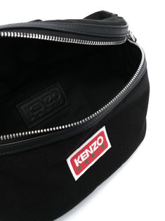 logo-patch canvas belt bag from KENZO featuring black, canvas, leather trim, logo patch to the front, internal logo patch, front zip fastening, adjustable waist strap and main compartment. Size Info UNI Color Detail Black Made In Vietnam Material Outer: Polyester 100%, Calf Leather 100% Season One Fall-Winter Season Two Fall-Winter Product bags.. Brand Kenzo Size And Fit Width 15,75 in / 40 cm Height 6,3 in / 16 cm Depth 2,36 in / 6 cm Canvas Belt, Bags Black, Crossbody Tote Bag, Moon Boots, Cape Coat, Quick Release Buckle, Waist Strap, Crossbody Tote, Cool Socks