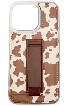 COW-girl by Betsy Mikesell — Walli Cases Country Iphone Cases, Country Phone Cases, Girl Phone Cases, Western Accessories, Solid Brown, White Cow, Floral Phone Case