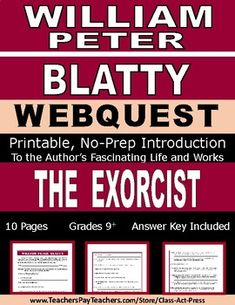 william peter blatty webquest the exorcist