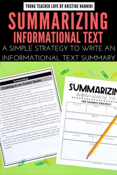 an information text for summarizing information texts