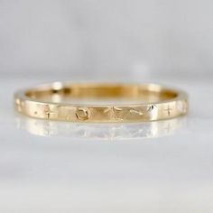 Equinox Moon and Constellation Engraved Gold Band - Limited Edition - Gem Breakfast Engraved Celestial Promise Ring Jewelry, Celestial Style Engraved Jewelry For Wedding, Celestial Style Engraved Wedding Jewelry, Minimalist Etched Jewelry For Promise, Minimalist Etched Promise Jewelry, Stacking Rings Diamond, Gem Breakfast, Hand Movements, Stacked Wedding Rings