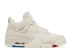 Wmns Air Jordan 4 Retro 'Blank Canvas' - Air Jordan - DQ4909 100 - sail/sail/cement grey/fire red | Flight Club Jordan 4 Retro Blank Canvas, Jordan 4’s, Nike Air Jordan 4 Retro, Nike Air Jordan 4, Low Air Jordan 1, Jordan Model, Jumpman Logo, Womens Air Jordans, Popular Sneakers