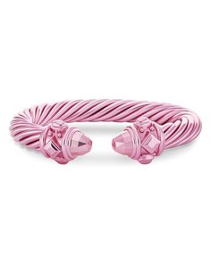 David Yurman Aluminum Cable Collection Renaissance Cuff Bracelet - 100% Exclusive Jewelry & Accessories - Bloomingdale's Luxury Pink Bracelets, Bday Gifts, David Yurman Bracelet, Cable Bracelets, David Yurman Jewelry, Exclusive Jewelry, Rose Gold Bracelet, Pink Bracelet, Colorful Bracelets