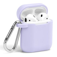 an image of two airpods in the case