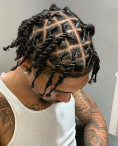 Modern trendy braided men hairstyle ideas | Easy hairstyle ideas Men Hairstyle Ideas, Two Strand Twist Hairstyles, Afro Hairstyles Men, Natural Hair Men