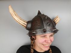 Step into the realm of fierce warriors with this extraordinary Viking helmet cosplay piece. Crafted to embody the spirit of the legendary Norse warriors, this helmet exudes strength, courage, and an undeniable aura of power. Meticulously designed and intricately detailed, this Viking helmet showcases the craftsmanship of ancient times. The helmet features a sturdy construction with authentic-looking rivets and engravings, capturing the essence of Viking aesthetics. Its imposing horned design, th Warrior Style Masks And Prosthetics For Larp And Halloween, Warrior Costume Accessories For Larp And Halloween, Warrior Style Costume Accessories For Larp Halloween, Viking Costume Accessories For Larp And Halloween, Viking Larp Costume Accessories For Halloween, Warrior Cosplay Costume For Halloween, Viking Style Cosplay Costume For Events, Warrior Style Masks And Prosthetics For Halloween, Viking Cosplay Costume For Fantasy Events