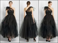 bcbg tulle gown - Google Search Black Tulle Gown, Holidays Outfits, Classy Prom, Black One Shoulder Dress, Chic Dress Classy, Tulle Gown, Black Tulle, Max Azria, Retail Store