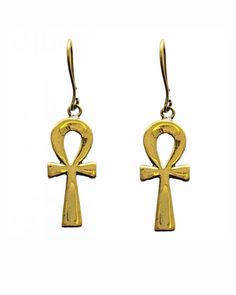 Ankh Earrings - MINU Jewels Mens Beach Style, Ankh Symbol, Ankh Pendant, Key Of Life, Egyptian Ankh, Silver Jewelry Accessories, Hamsa Jewelry, Lapis Jewelry, Pearl Gifts