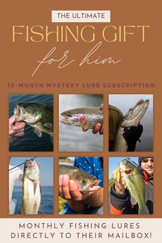 12-Month Mystery Lure Subscription Each month, they'll receive a hand-picked selection of premium freshwater fishing lures from our shop tailored to keep their fishing adventures fresh and exciting. Perfect for birthdays, holidays, or just because!