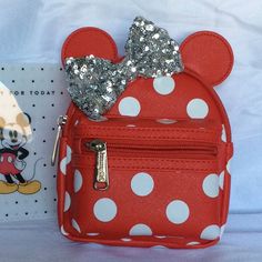 Disney Parks Loungefly Bag New Red Disney Bag With Zipper Closure, Cute Red Bag For Disney Trips, Red Minnie Mouse Bag For Gift, Trendy Red Bags For Disney Trips, Cute Red Minnie Mouse Bag, Cute Red Bag With Zipper Pouch, Cute Red Bags With Zipper Pouch, Ariel Backpack, Marie Aristocats