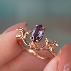 Moissanite Sanssouci Ring – Studio Papillon Elegant Marquise Cut Amethyst Ring, Fantasy Rings, Chatham Alexandrite, Character Jewelry, Potsdam Germany, Forever One Moissanite, Fine Jewelry Collection, Color Dorado, Silver Pieces