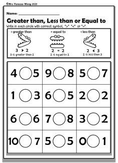 a worksheet with numbers to 10 on it