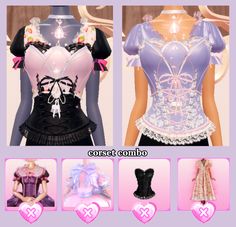 the dress up game features different outfits and accessories