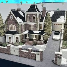 #bloxburg #house #winter Bloxburg Winter House, Modern Suburban House, Winter House Exterior, Kitchen Bloxburg, House Plans With Pictures, Free House Design, House Decorating Ideas Apartments, Small House Layout, Floor Bloxburg