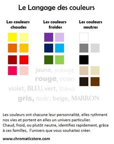 an image of different colors in french