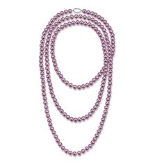 52-inch Purple Freshwater Pearl Rope Strand - AAA Grade - House Of Pearls Elegant Purple Pearl Necklace, Purple Single Strand Pearl Necklace, Pearl Rope, Large Pearl Earrings, Black Pearl Necklace, Loose Pearls, Pearl Jewelry Necklace, Purple Pearl, Freshwater Pearl Bracelet