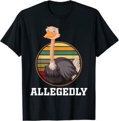 Amazon.com: Allegedly Ostrich Lover Vintage T-Shirt : Clothing, Shoes & Jewelry Vintage Tshirts