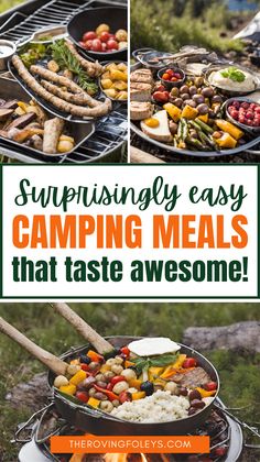 camping meals that taste awesome with text overlay