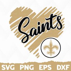 saints svg design with the word saints on it