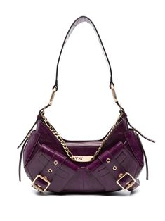 Shop BIASIA Y2K leather shoulder bag Cracked Texture, Purple Leather, Purple Bags, Strap Top, Strap Tops, Pump Sandals, Ballet Flat Shoes, Shoulder Bag Women, Bag Making