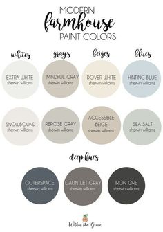 the color scheme for modern farmhouse paint colors