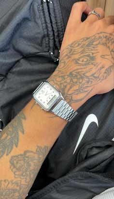 Casio Watch Mens, Tattoo Men Aesthetic, Optical Illusion Tattoos, Illusion Tattoos, Hand Tats, Fancy Watches, Black Ink Tattoos, Dope Tattoos