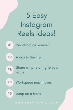 the 5 easy instagram reels you need to follow in this post on how to use instagram