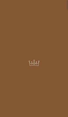 a brown wall with a crown on it's side and the words, i love you