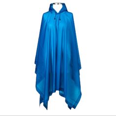 Cirra By Shedrain Lightweight Rain Poncho Blue Size Osfm. Highlights Big 39" X 58" Coverage Fits Most Everyone Oversized Hood Keeps Head And Hair Dry Convenient Carry Pouch Goes Where You Go 100% Water Repellent Description A Handy Item To Have At Hand, The Shedrain Solid Rain Poncho Is An Functional Essential You Likely Won't Regret. This Simple Poncho Is Made Of Water-Resistant Polyethylene In A Pullover Design That You Can Easily Slip On An Off When Needed. Featuring A Full-Length Design That Simple Poncho, Coat Drawing, Spring Coat Outfit, Drawing Rain, Outfit Rain, Rain Coat Outfit, Red Raincoat, Outfit College, Raincoat Outfit