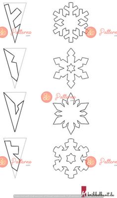 how to make snowflakes out of paper with pictures and instructions for making them