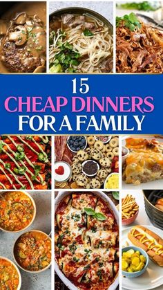 Easy And Inexpensive Dinner Ideas, Cheap Dinner Meals For Two, Budget Friendly Dinners Families, Cheap Dinners For Two Recipes, Meals For Busy Weeknights, Cheap Simple Dinners For A Family, Dinner For 4 On A Budget, Quick Inexpensive Dinner Ideas, Meal Ideas For Family Gatherings