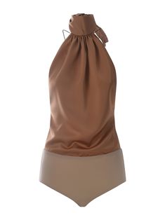 100% Viscose Chic Brown Silk Top, Elegant Brown Tops For Evening, Lorenzo Serafini, Iconic Women, Yoga Wear, Bridal Shoes, Dress Codes, Nightwear, High Heel Shoes