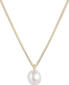 Elegant White Gold Pearl Necklace, Elegant Pearl Drop Dangle Necklace, Elegant Pearl Necklace With Dangle Pendant, Elegant Dangle Pearl Necklace With Pendant, Elegant Round Pendant Drop Necklace For Formal Occasions, Elegant Akoya Pearl Necklace With Adjustable Chain, Classic Drop Necklace With Pearl Pendant For Formal Occasions, Classic Pearl Pendant Drop Necklace For Formal Occasions, Elegant 14k Gold Drop Necklace